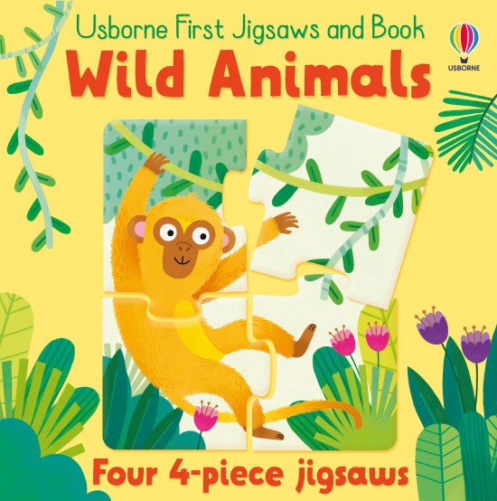Usborne First Jigsaws And Book: Wild Animals Usborne Publishing