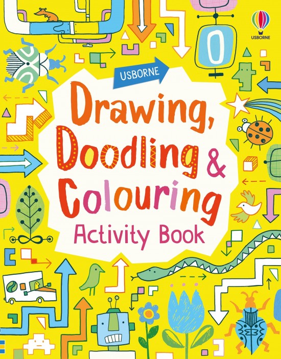 Drawing, Doodling and Colouring Activity Book Usborne Publishing