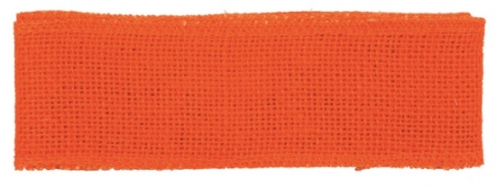 Stuha jutová oranžová šířka 6 cm, 2 m Anděl Přerov s.r.o.