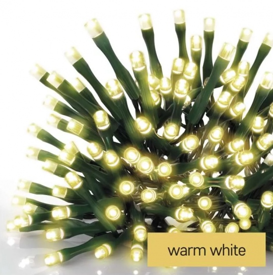 Osvětlení vánoční 24m-240 LED teplá bílá+5m přívodní kabel Anděl Přerov s.r.o.