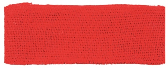 Stuha jutová červená šířka 6 cm, 2 m Anděl Přerov s.r.o.