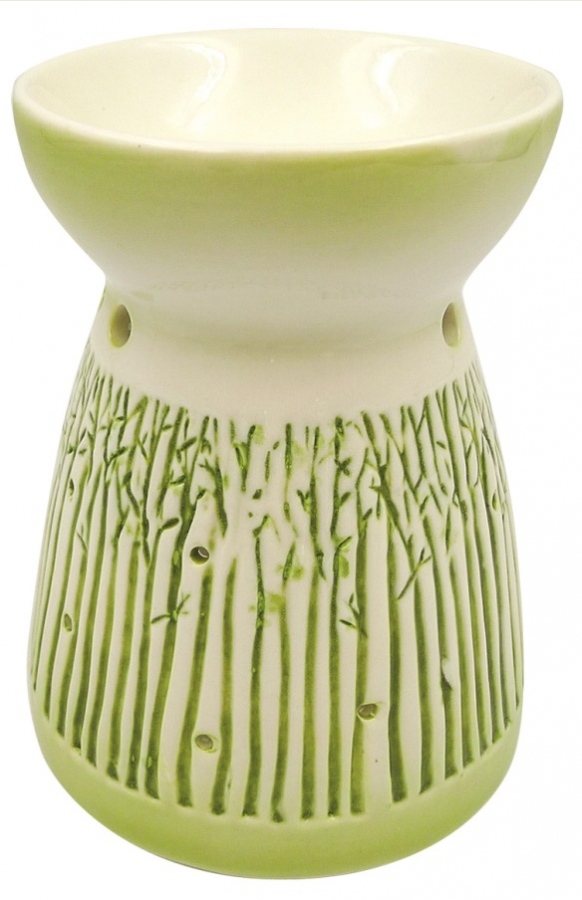 Aromalampa porcelánová se zeleným dekorem 11 cm Anděl Přerov s.r.o.