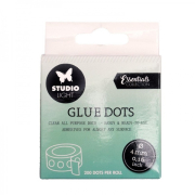 Gelové lepicí tečky Studio Light, oboustranné (200 ks) – 4 mm