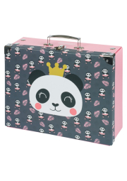 BAAGL Skládací školní kufřík Panda s kováním