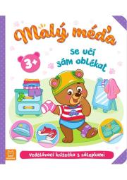 Malý méďa se učí sám oblékat