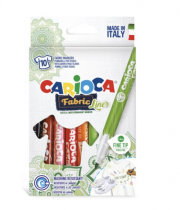 Carioca Fabric Liner fixy na textil 10 ks