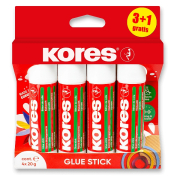Lepicí tyčinka Kores 20 g, blistr, 3+1