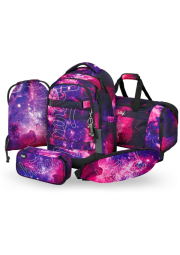 BAAGL SET 5 Skate max Galaxy: batoh, penál, sáček, sportovní taška, ledvinka