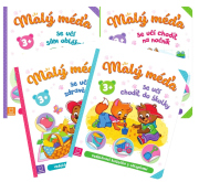 Sada – Malý méďa se učí sám oblékat + Malý méďa se učí zdravě jíst + Malý méďa se učí chodit na nočník + Malý méďa se učí chodit do školky