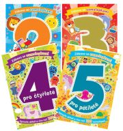 Sada – Zábava se samolepkami pro dvouleté + Zábava se samolepkami pro tříleté + Zábava se samolepkami pro čtyřleté + Zábava se samolepkami pro pětilet
