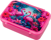 BAAGL Box na svačinu s přihrádkami Flamingo