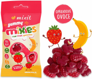 Ovocné Mixies - Jahoda & banán - přírodní želé bonbóny