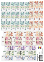 Karta bankovek (Kč) (1-64)