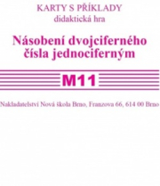 Sada kartiček M11 - násobení dvojciferného čísla jednociferným - Mgr. Zdena Rosecká (3-18)