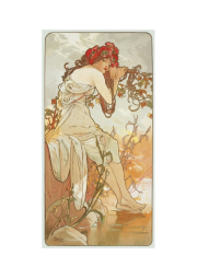 Pohled Alfons Mucha – Summer, dlouhý
