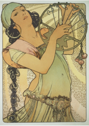 Pohled Alfons Mucha – Salome, krátký