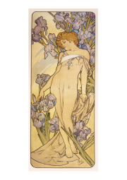 Pohled Alfons Mucha – Iris, dlouhý