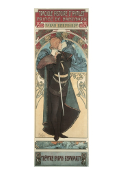 Pohled Alfons Mucha – Hamlet, dlouhý 