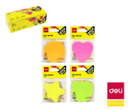 Bloček samolepící STICK UP 69 x 69mm NEON mix DELI EA03202 4 x 20l