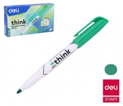 Popisovač DELI EU00650 zelený stíratelný (2709)