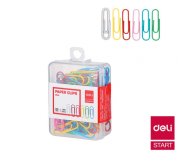 Sponky kancelářské 29mm barevné 100ks DELI E0024