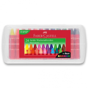Voskovky Faber Castell trojhranné Jumbo plast.krabička 24ks