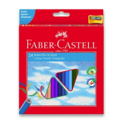 Pastelky trojboké Faber Castell ECO 24 ks + ořezávátko