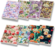 Nature Flowers školní sešit A5 čistý mix motivů