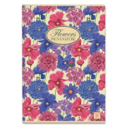 Nature Flowers školní sešit A4 čistý mix motivů